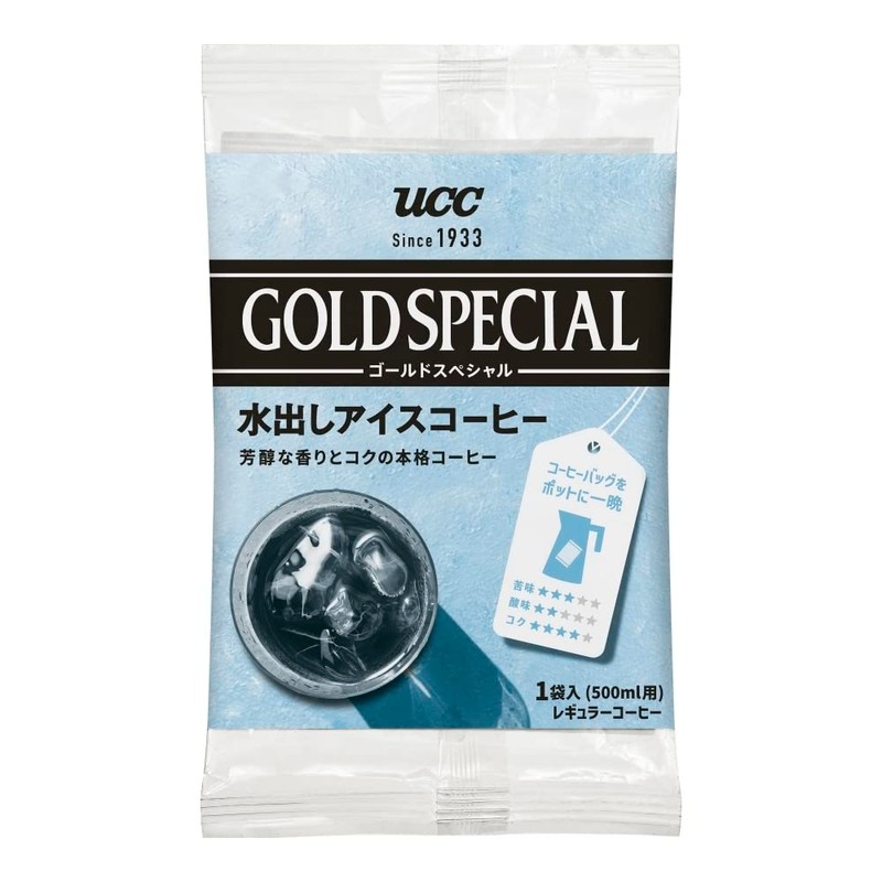 UCC Gold Special Coffee Bags Cold Brew Iced Coffee, 4
