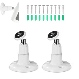 2pcs Security Camera Wall Mount for Ring Stick Up Cam/Ring Indoor Cam, 360-Degree Adjustable Security Mounting Bracket for Indoor Outdoor (Camera Not Included)