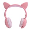 Cute Cat Ear Glowing Wireless Bluetooth Headphone HIFI Sports Folding
