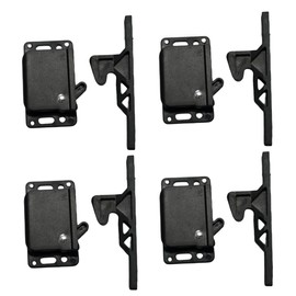 UPEYXDQR RV Cabinet latches 4Pcs，Drawer Latch Universal Push-to-Close Grabber Catch, Baby or Cat Proof Ideal for Motorcoach,RV Motorhome,Boat,Camper,Trailor,Home