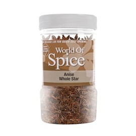 World of Spice Star Anise Whole 180g Catering Size Jar – Premium 100% Natural Aniseed Flavouring Seasoning for Cooking - Home Cooks, Professional Chefs & Commercial Kitchens