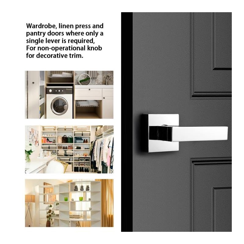 Probrico Dummy Lever Door Handle Square Non-Turning Single Side Pull