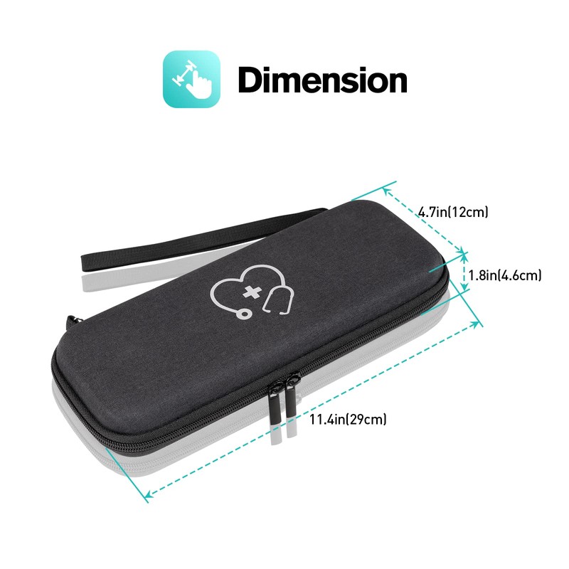 ProCase Stethoscope Case Storage Pouch Bag Shockproof Hard EVA Cover