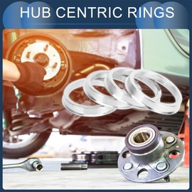 INFINAUTO Hub Centric Rings, 54.1mm ID to 64.1mm OD Vehicle Wheel Hubrings Aluminum Alloy, 4 Pcs