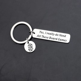 Zuo Bao Board Game Player Gift Board Games Keychain Board Game Lover Jewelry Tabletop Game Gift, Board Games, Small