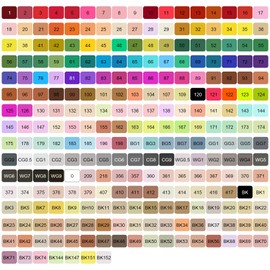 TenSine 262 Colors Alcohol Markers, Double Tip Art Marker Set for Artist(Broad Chisel and Fine Tip), Perfect for Kids Adult Coloring Books Sketching and Card Making