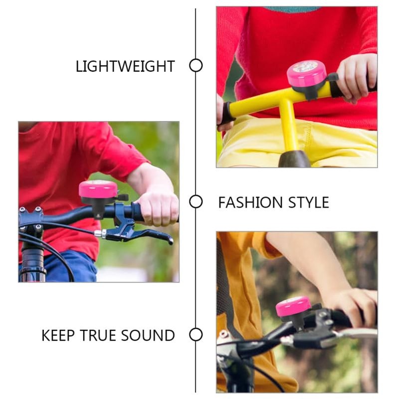 Kisangel 2pcs Bicycle Bell for Kids - Unicorn Bike Ring