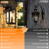 Bdrofn 2-Pack Porch Lights Outdoor Wall Lantern,Black Outdoor Wall Light