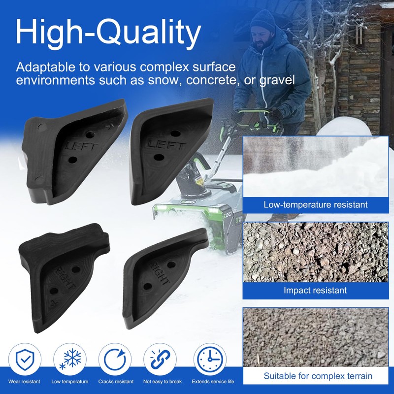 Single Stage Snow Blower Protective Slide Skid Shoes Kit Replacement