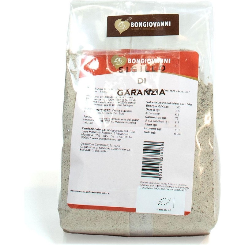 BONGIOVANNI FARINE E BONTA' NATURALI Farina di Grano Saraceno Integrale