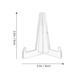 Operitacx 5 Transparent Easels Acrylic Plate Stand Acrylic Blackboard Stand Table Top Easel Card Picture Stand Plate Holder for Home Book Display Decorations