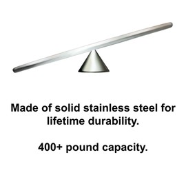 AcrobaX Balance Disc Trainer, 4-inch, Stainless Steel, for Acrobats, Athletes, Longevity, and Ankle Rehab for Balance Improvement, Adavanced Level Difficulty