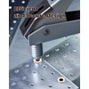 AOKLIT 200 Pack 1/4"-20 Multi-Grip Rivet Nut, Zinc-Plated Steel Rivet