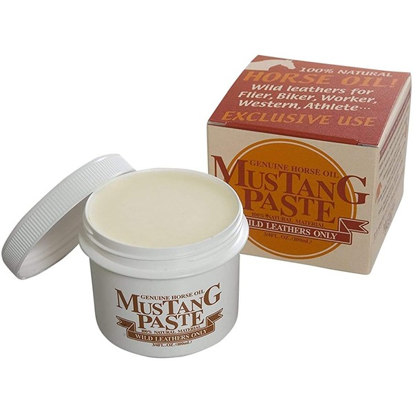leather care oil mustang paste 100ml, white