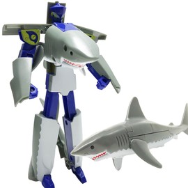 Cool! Transforming Shark Robot Shark Transforming Robot 3D Puzzle Robot Toy (Shark Robot)