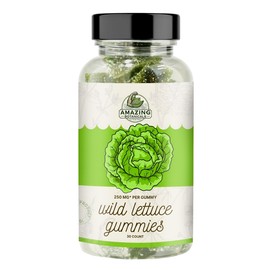 100% Natural Wild Lettuce Gummies – Tropical Berry – Premium Quality, Herbal Relaxation Support, Non-GMO, Gluten-Free & Vegan, Herbal Supplement for Natural Calm & Relaxation – 30 Count