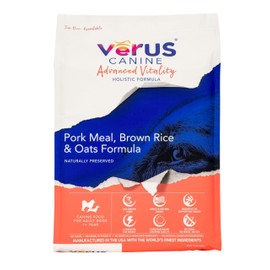 VeRUS Pet Foods Dry Dog Food Pork, Advanced Vitality Formula 12lb Bag