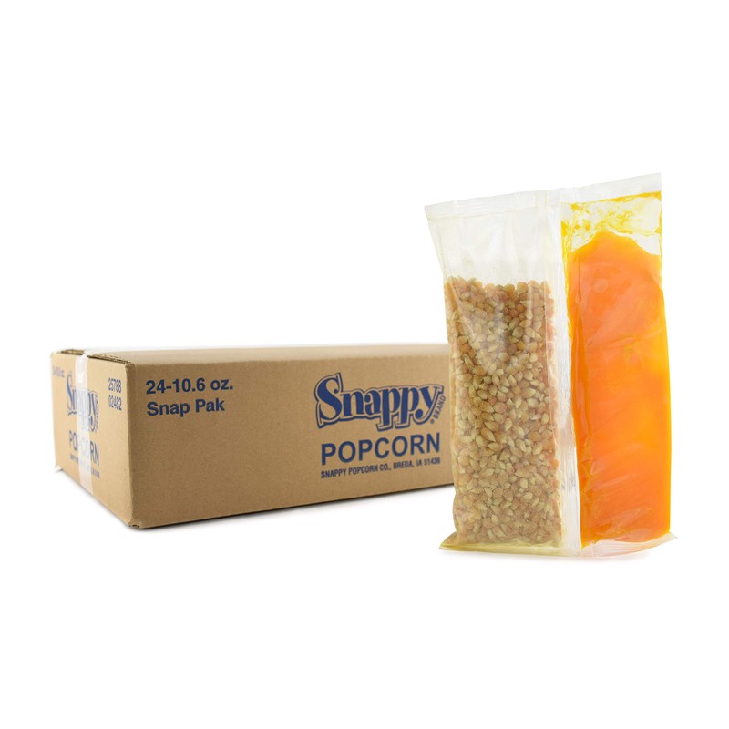 Snappy Snap-Paks, All in One Popcorn Kit, Yellow Popcorn Portion