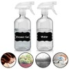 Cosywell Glass Spray Bottles Empty 16oz Boston Round Bottle Refillable