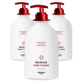 Arkay Derma Richrich Highly Moisturizing Dead Skin Care Foot Cream, 1 pack, 3 pieces, 550ml / 아케이 더마 리치리치 고보습 각질케어 풋크림, 1개입, 3개, 550ml