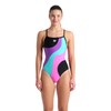 ARENA Women's Standard Feel Multi Slices Light Drop Back Swimsuit