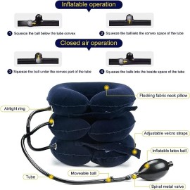 Cervical Neck Traction Device for Neck Pain Relief-Inflata