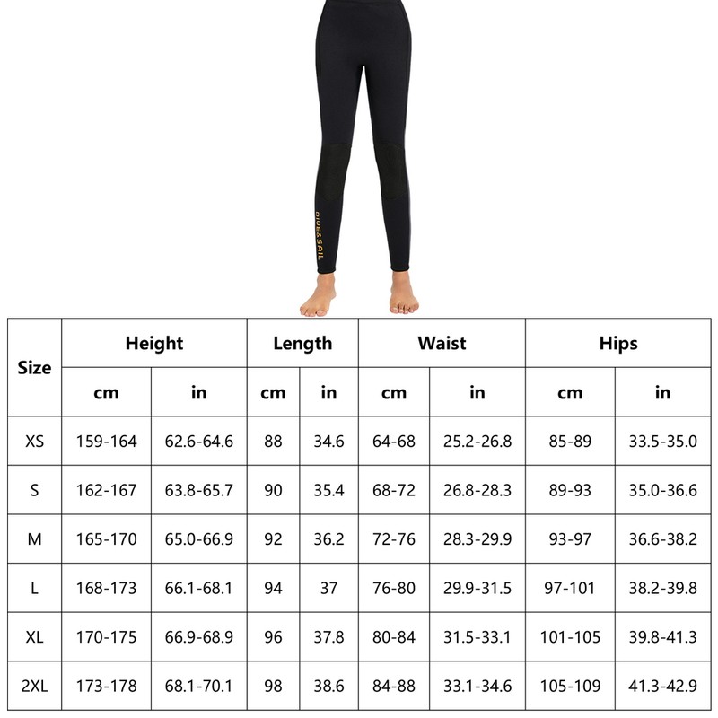 3mm Neoprene Wetsuit Pants Women Surfing Pants Keep Warm Diving