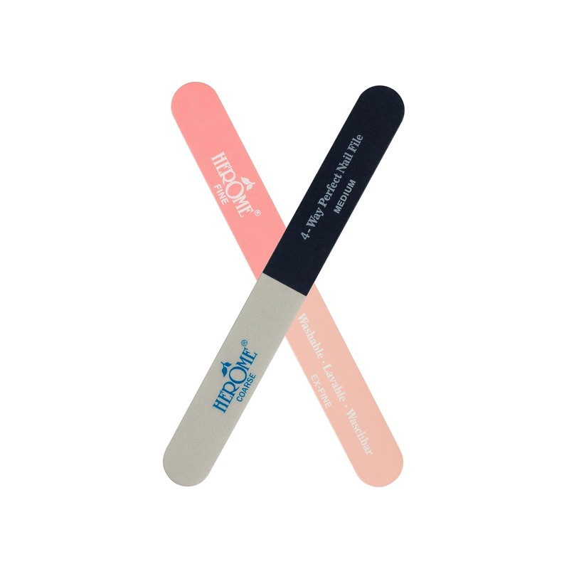 Herome 4-Way Perfect Nail File - 4-Way Manicure File with