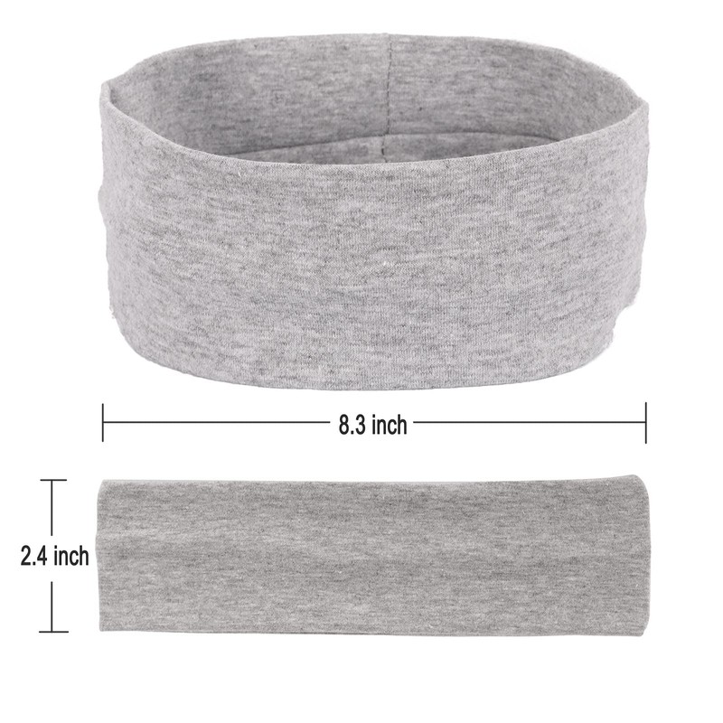 MapofBeauty 3 Pack Yoga Headbands Stretchy Cotton Head Band Hairwarp