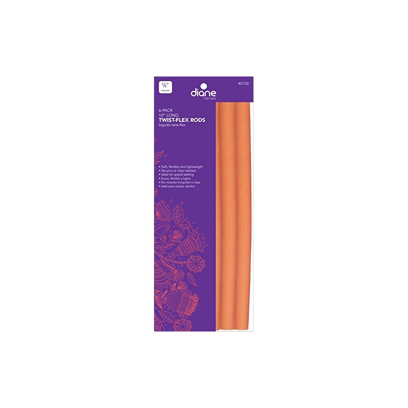 Diane Der004 Twist-flex Rods, Orange