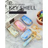 ontto Key Shell Car Key Case Marble Pattern Key Housing