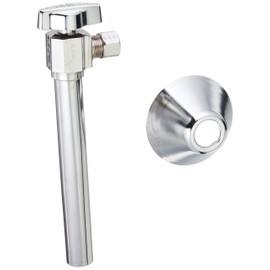 Brasscraft - Supply Valves KTCS40BX C Shut-Off Valve 1/4 " < 0.25 -Percent Lead Angle 3/8 " Od. Compression Chrome Plated Brass Die Cast