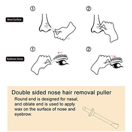 Nose Wax Kit,Nose Hair Removal Wax Nose Hair Removal Wax Kit Nasal Eyebrow Hairs Painless Effective Safe Quick Tools Home Use Nose Hair Wax for Men Women