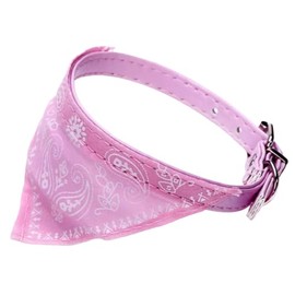 Cat Collar with Bandana Scarf in Paisley Look and Buckle Size S 20-26 cm Neck Circumference
