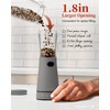 Electric Salt and Pepper Grinder with Storage Base, Stainless Steel