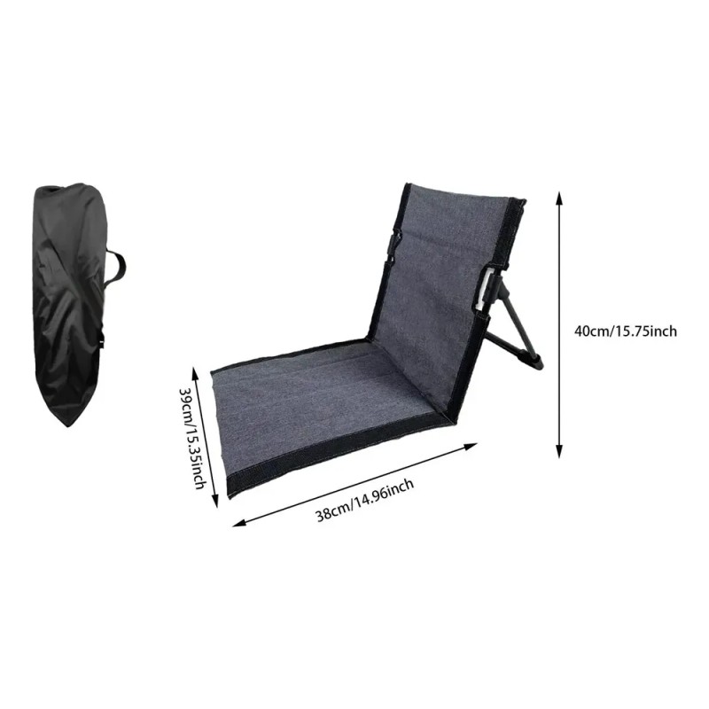 Silla De Piso Con Respaldo Asientos De Gris 39cmx40cmx38cm