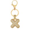 Initial Letter Keychain Crystals Alphabet Keyrings Car Phone Pendant For