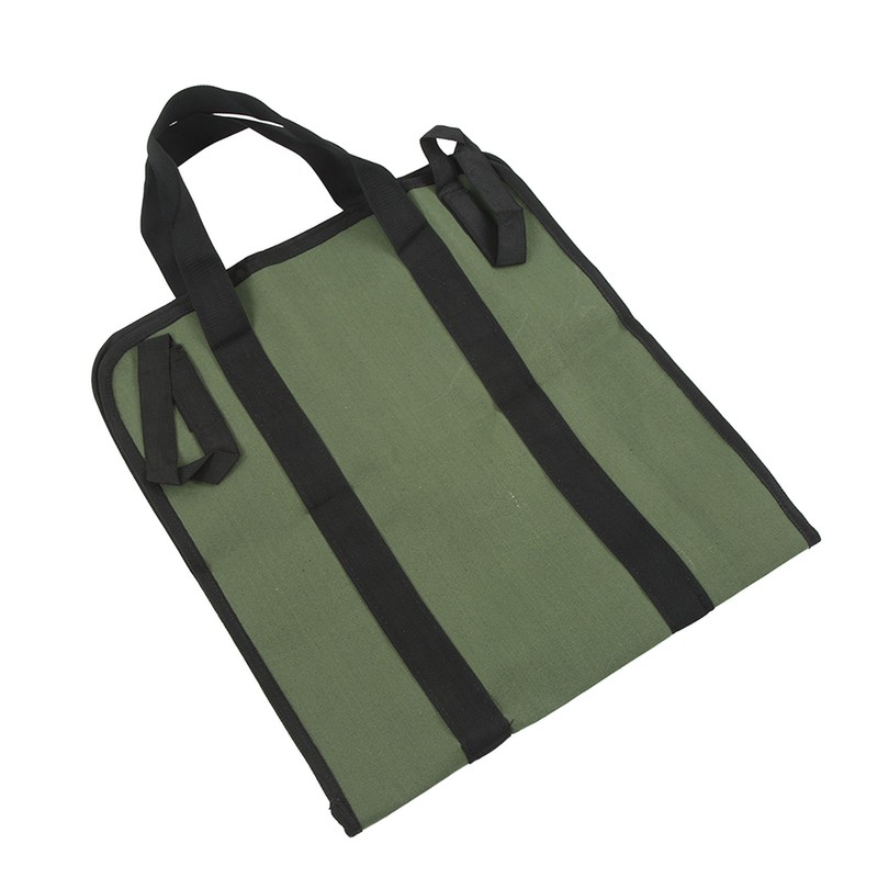 Canvas Large Capacity Firewood Storage Bag Waterproof Portable Log Carrier