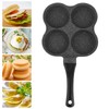 Hapivida Pancake Pan, Fried Egg Burger Pan with Handle, 4