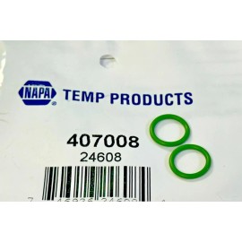 NAPA A/C Hose Fitting O-Ring For #8 Hose Set of (2) Two O-rings, NAPA#407008