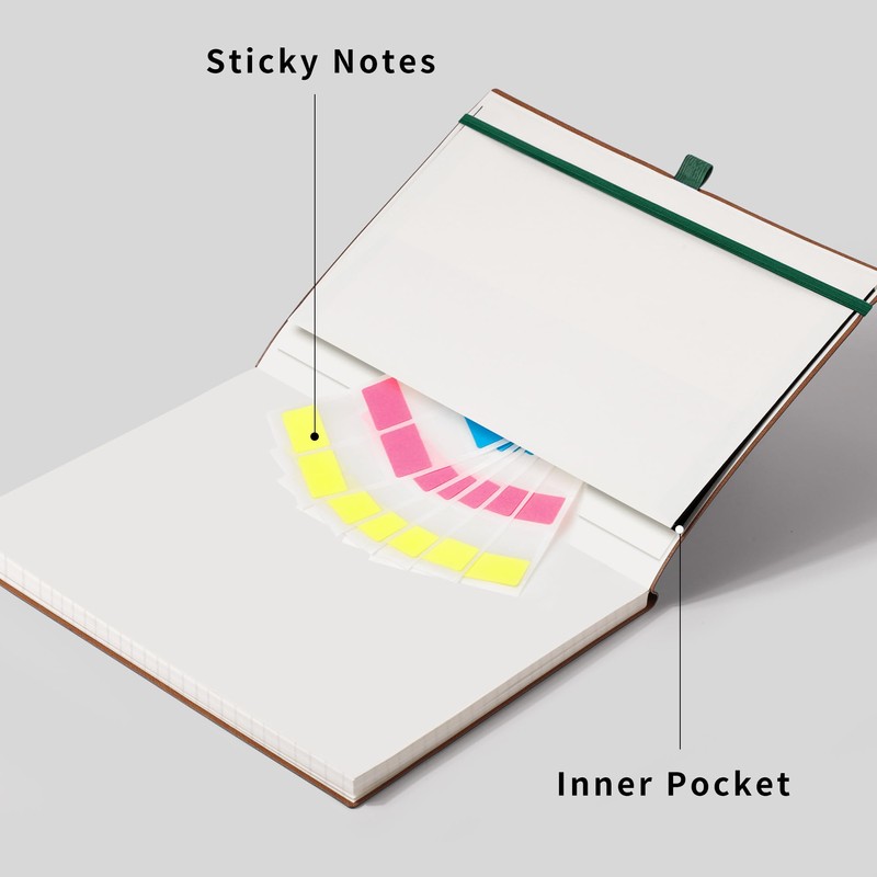 RETTACY Notebook Lined B5, Lightweight Journal Diary with 96 Numbered