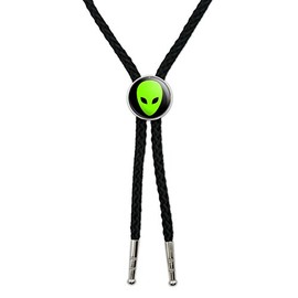 GRAPHICS & MORE Alien Head - Roswell Western Southwest Cowboy Necktie Bow Bolo Tie