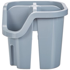 Addis Eco 100% Recycled Plastic Cutlery Utensil Drainer Tray holder caddy with 4 compartment, Light Grey