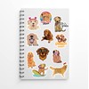 50Pcs Golden Retriever Stickers, Cute Dog Vinyl Stickers Decals for