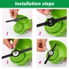 DYTHHN 20Pcs Reusable Grass Trimmer Replacement Blades Strong Plastic Grass