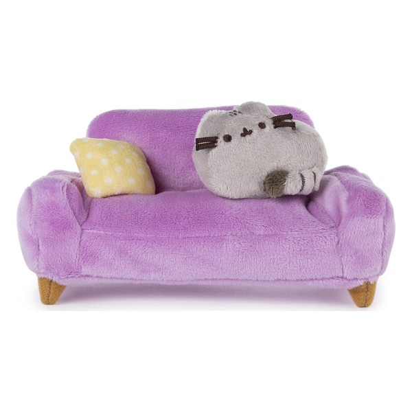 GUND Pusheen at Home with Pink Couch Plush Collector Set of 2