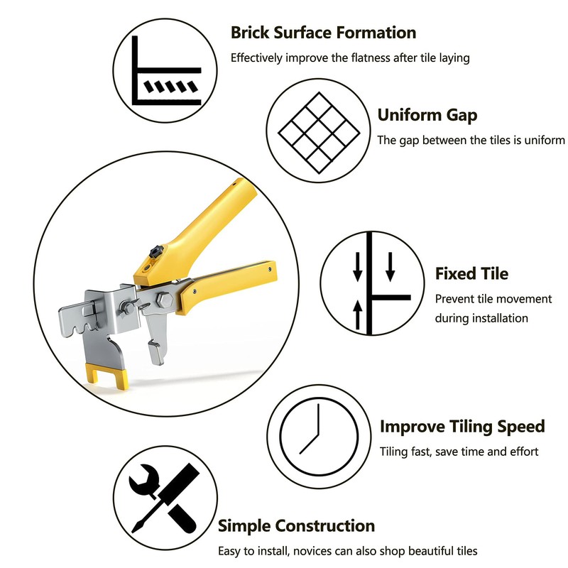 Tile Leveling System 1/16 inch 300pcs Tile Spacer Clips, Tile
