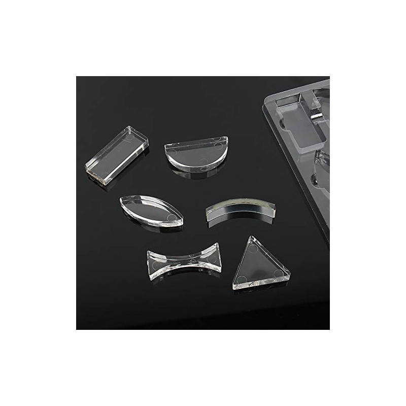 WINGONEER Physical Optical Parallel Lens Set Meniscus Lens Triangle Prismatic