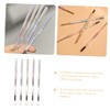 Minkissy 5pcs Eyebrow Makeup Pencils Double-ended Brow Pens Thin Medium