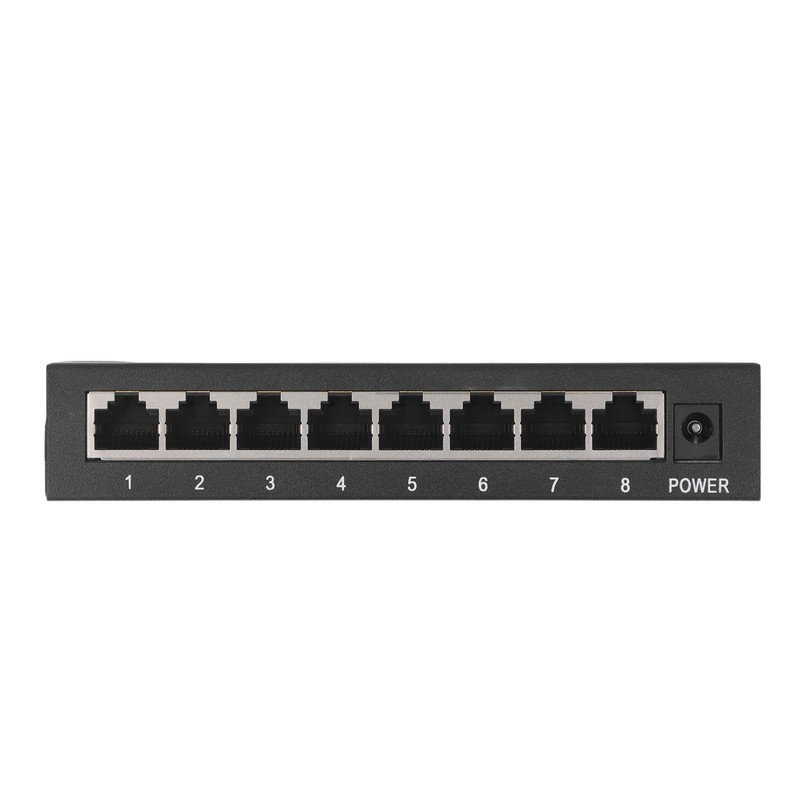 8 Port Gigabit PoE Switch Sturdy Metal Fanless Plug and